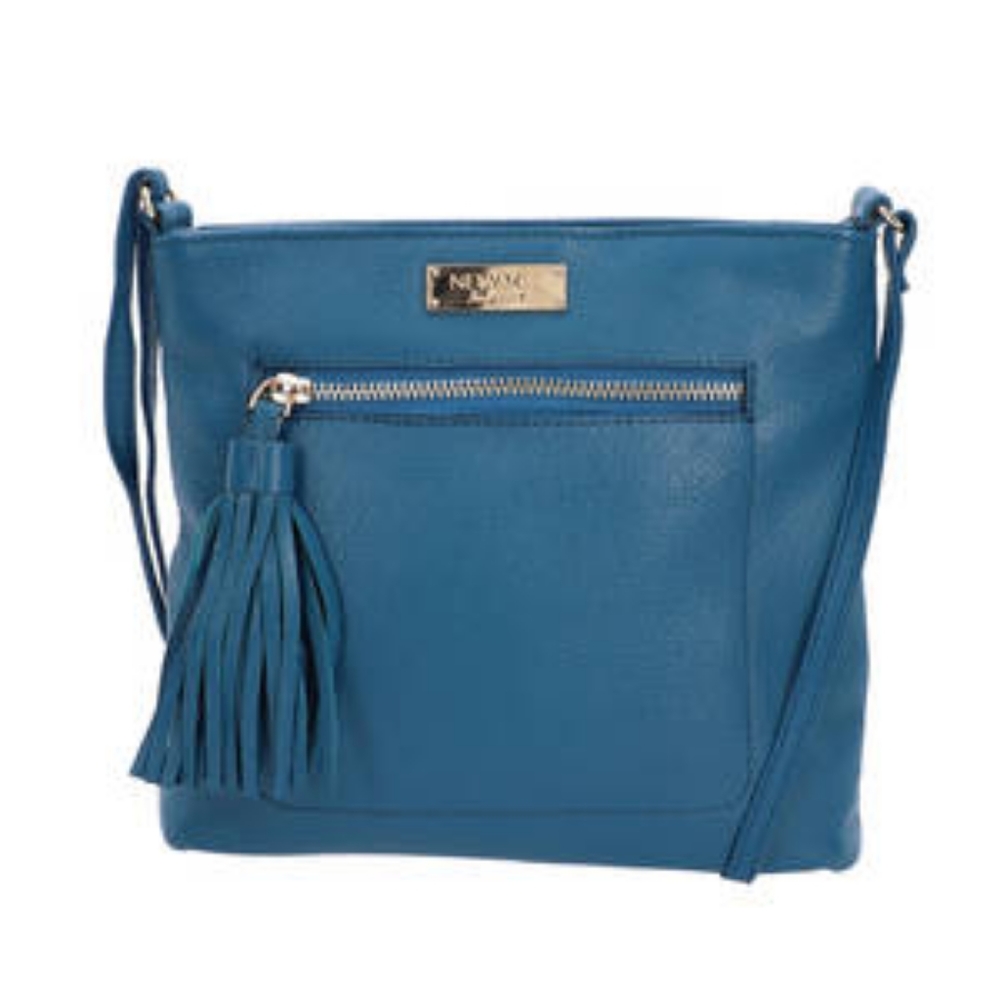 Teal shoulder bag